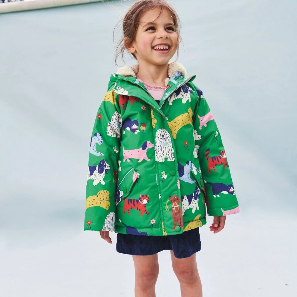 NEW Mini Boden Sherpa Lined Anorak